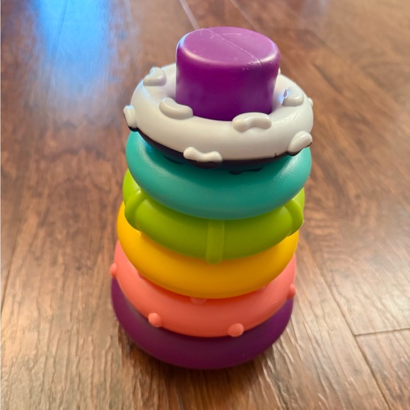 Infantino Colorful Stacking Rings - Picture 1 of 2